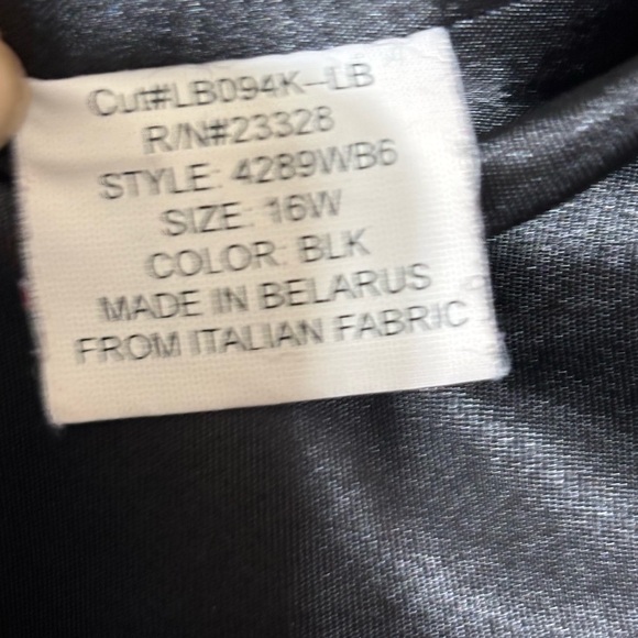 Kristen Blake women’s 16W Black wool/cashmere blend dress coat - Picture 5 of 8